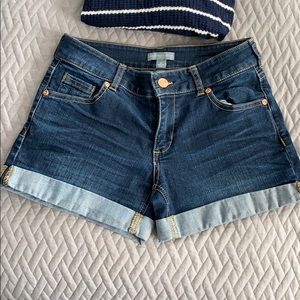 New York and company denim shorts size 0